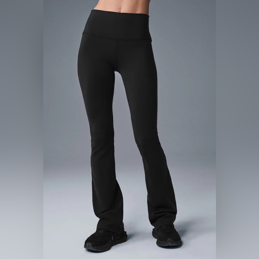 ALO womens 7/8 airbrush high waist flare leggings